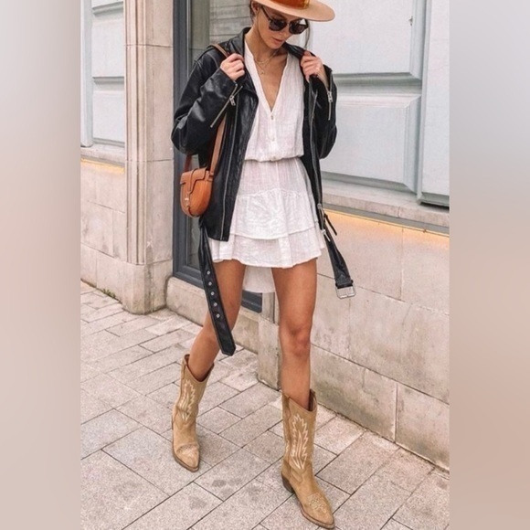 Shoes - Tan Cowboy Boots